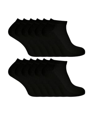 Herren 12 Paar Bambus-Baumwoll-Sportsocken