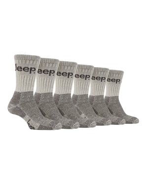 6 Paar Herren Luxuriöse Gepolsterte Baumwoll-Wandersocken