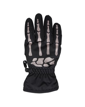 Mountain Warehouse - Skelett-Handschuhe für Kinder, Wasserbeständig (Schwarz)