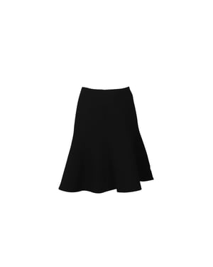 Temperley London Knielanger Rock aus schwarzer Seide