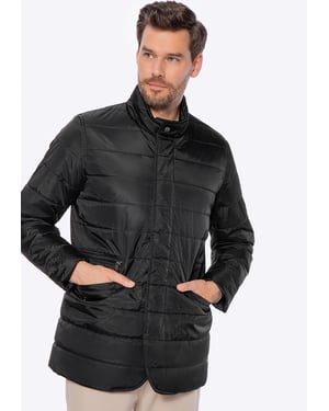 Wittchen Herren-Steppjacke aus schwarzem Nylon