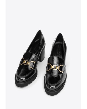 Wittchen Damen-Pumps aus Lackleder mit Schnalle, Schwarz