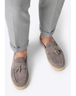 Wittchen Herren-Loafer aus Wildleder mit Quaste, Grau