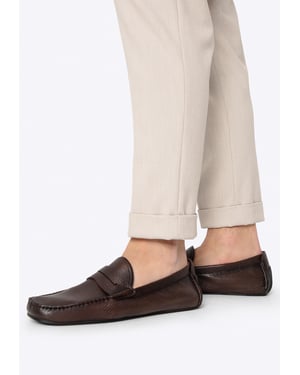 Wittchen Herren-Slipper aus braunem Naturleder