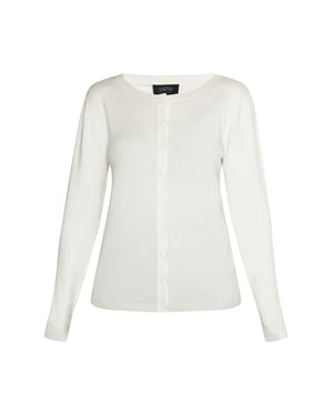 usha Strickjacke Damen Wollweiß