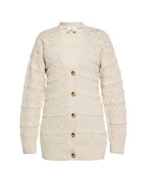 usha Strickjacke Damen Dunkelcreme