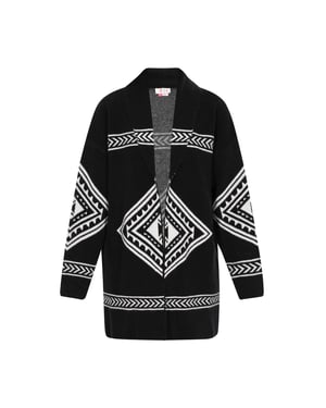 IZIA Strickjacke Frauen Schwarz