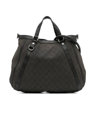 Gg Canvas Tote Signaturtasche