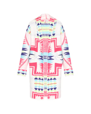 IZIA Strickjacke Frauen cremeweiß mehrfarbig