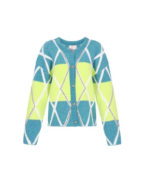 IZIA Strickjacke Frauen türkisfarbene Limette