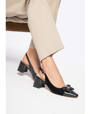 Wittchen Damen-Pumps aus Leder mit Blockabsatz, Schwarz, Naturleder