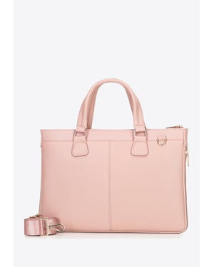 Wittchen Damen-Laptoptasche (14, 5 Zoll) aus Kunstleder, Rosa