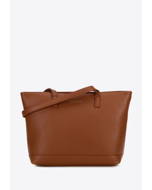 Wittchen Damen-Laptoptasche, 15, 6 Zoll, Kunstleder, Braun, Öko-Leder