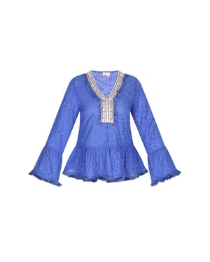 IZIA Bluse Damen KÖNIGSBLAU