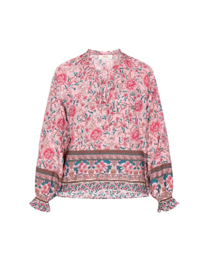 usha Bluse Frauen hellrosa mehrfarbig