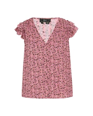 Faina Bluse Frauen lila mehrfarbig