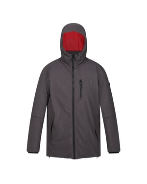 Regatta - "Yewbank II" Parka für Herren (Asche/Leuchtend Rot)