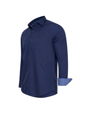 Stretch Overhemd Milano von Cappuccino Italia in der farbe Blau.