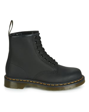 Dr. Martens Laars 1460 Schwarz fettige Stiefel Schwarz