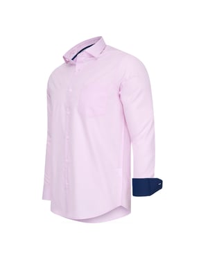 Stretch Overhemd Milano von Cappuccino Italia in der farbe Rosa.