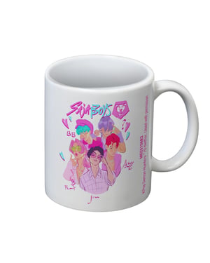 K-Pop Demon Hunters - Kaffeebecher, Bildlich, Saja Jungen (Weiß)