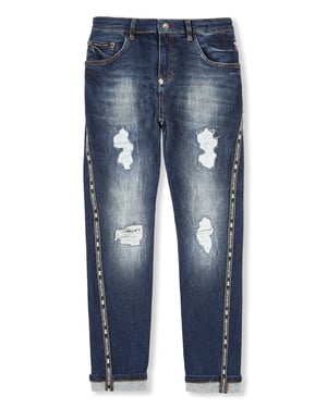 Denim Trousers Skull