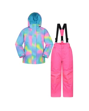 Mountain Warehouse - Skijacke Set für Kinder (Leuchtend Rosa)