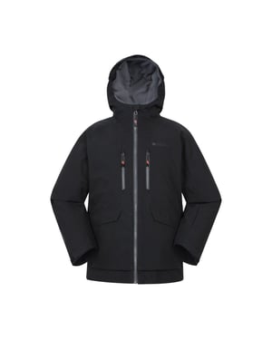 Mountain Warehouse - "Blizzard Extreme" Skijacke für Kinder, Wasserfest (Schwarz)