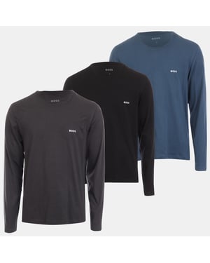Herren Boss Classic 3er Pack Logo Unterhemden in Mehrfarbig