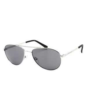 Calvin Klein - "R165S 045" Sonnenbrille für Herren/Damen Unisex (Silber/Schwarz)