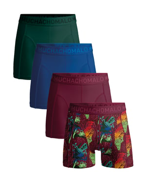 Muchachomalo 4er-Pack Boxershorts für Herren - Mehrfarbig