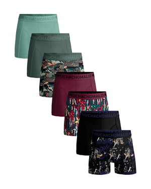 Muchachomalo 7er-Pack Boxershorts für Herren - Mehrfarbig
