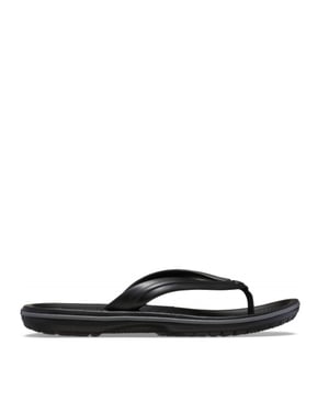 Herren Crocs Crocbrand Flip Flop in Schwarz Grau