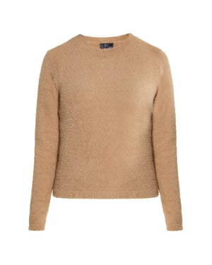 Faina Strickpullover Damen Kamel