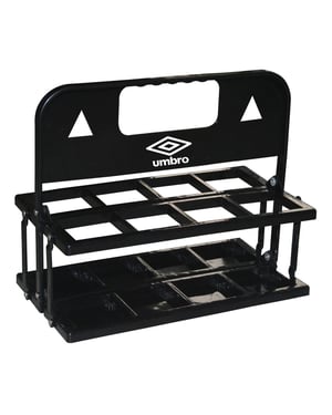 Umbro - Träger für Wasserflaschen, Logo, 8 Flaschen (Schwarz)