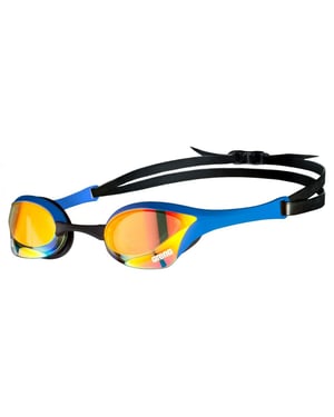 Arena - "Cobra" Schwimmbrille Spiegel (Gelb/Kupfer/Blau)