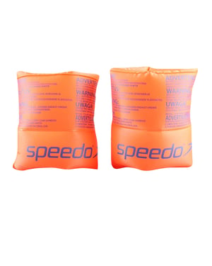 Speedo - Kinder Schwimmflügel "Rollup" (Leuchtend Orange/Blau)