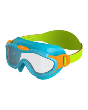Speedo - "Sea Squad" Schwimmbrille für Kinder (Blau/Grün)