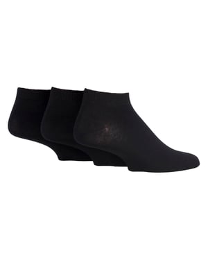 3er-Pack Herren Einfarbige Bambus Sneaker Socken - Weiche Atmungsaktive Alltagsbequemlichkeit