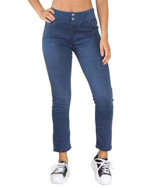 Enzo | Damen Jeans mit weit geschnittenem Bund