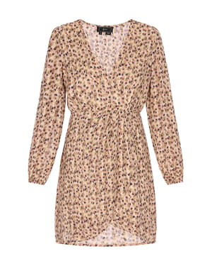 Faina Kleid Frauen beige mehrfarbig