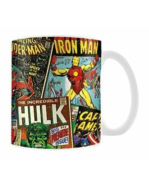 Marvel - Kaffeebecher "Retro", Comic-Titelbild (Bunt)