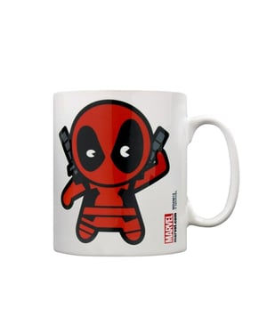 Marvel - Kaffeebecher, Kawaii (Weiß/Rot)