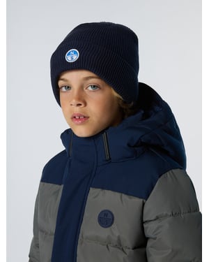 North Sails Beanie Gerippt mit Logo-Patch