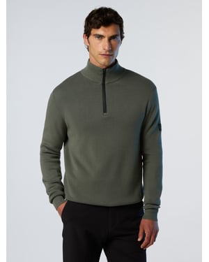 North Sails Pullover Geklebter halber Reißverschluss