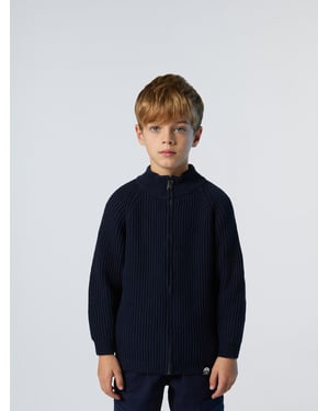North Sails Pullover Gerippter durchgehender Reißverschluss