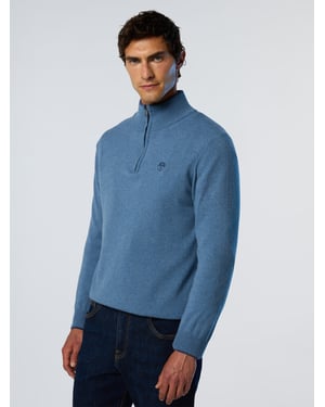 North Sails Pullover Halber Reißverschluss aus Kaschmirmischung
