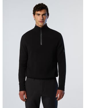 North Sails Pullover Geklebter halber Reißverschluss