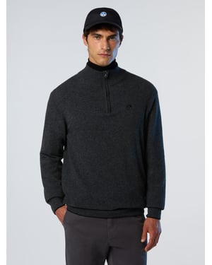 North Sails Pullover Halber Reißverschluss aus Kaschmirmischung