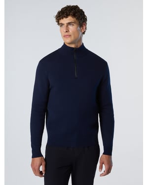 North Sails Pullover Geklebter halber Reißverschluss